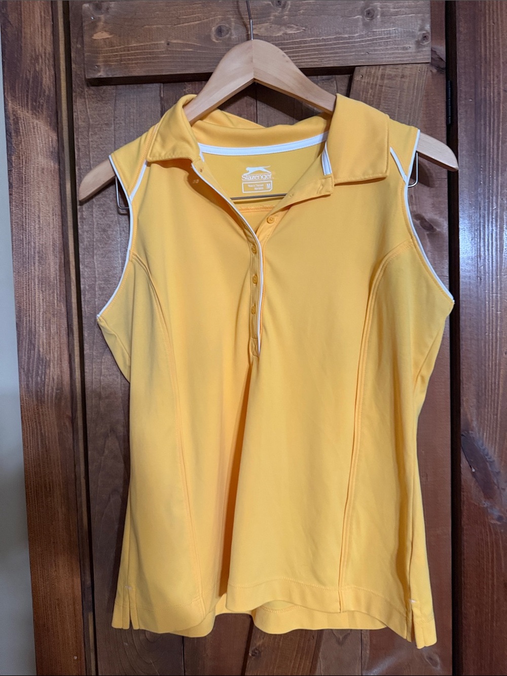 Slazenger golf Yellow Sleeveless Polo Top medium